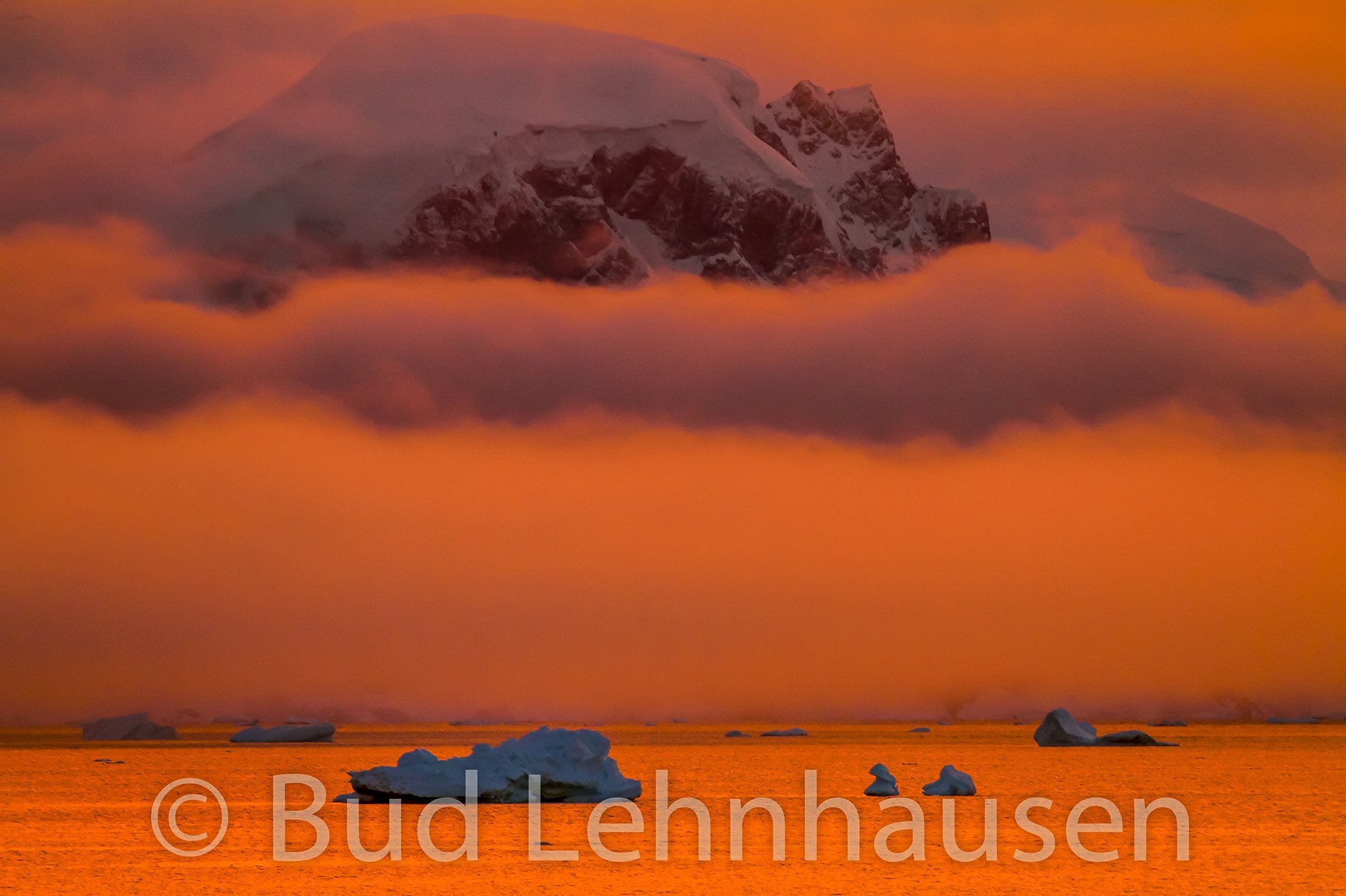 Sunrise at Gerlache Strait, Antarctica